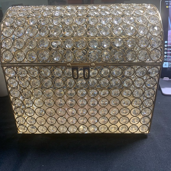 Other - Money Elegant Gold Crystal Storage Box